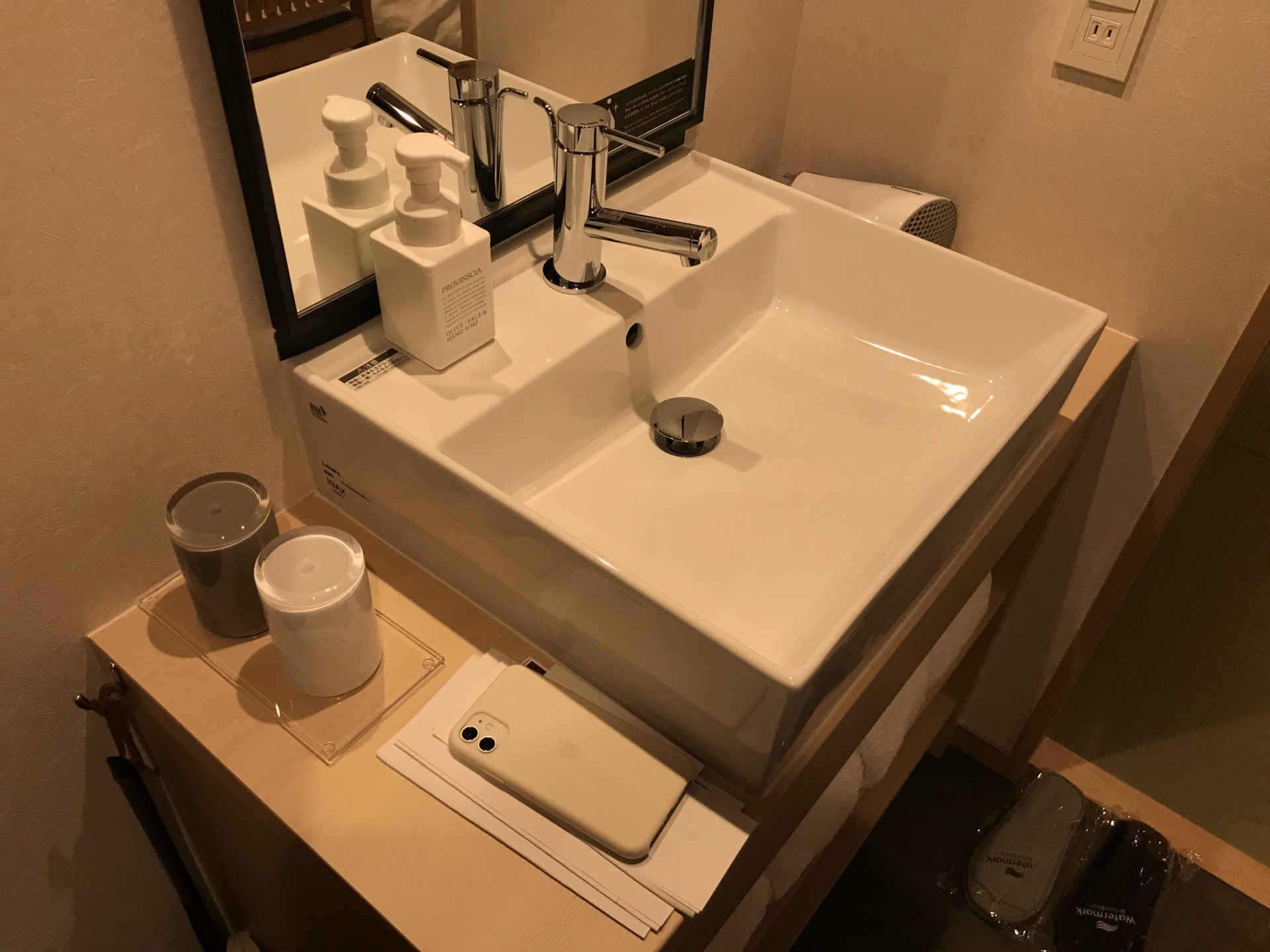 ウォーターマークホテル京都　手洗い場